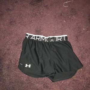 Black Under Armour Shorts.